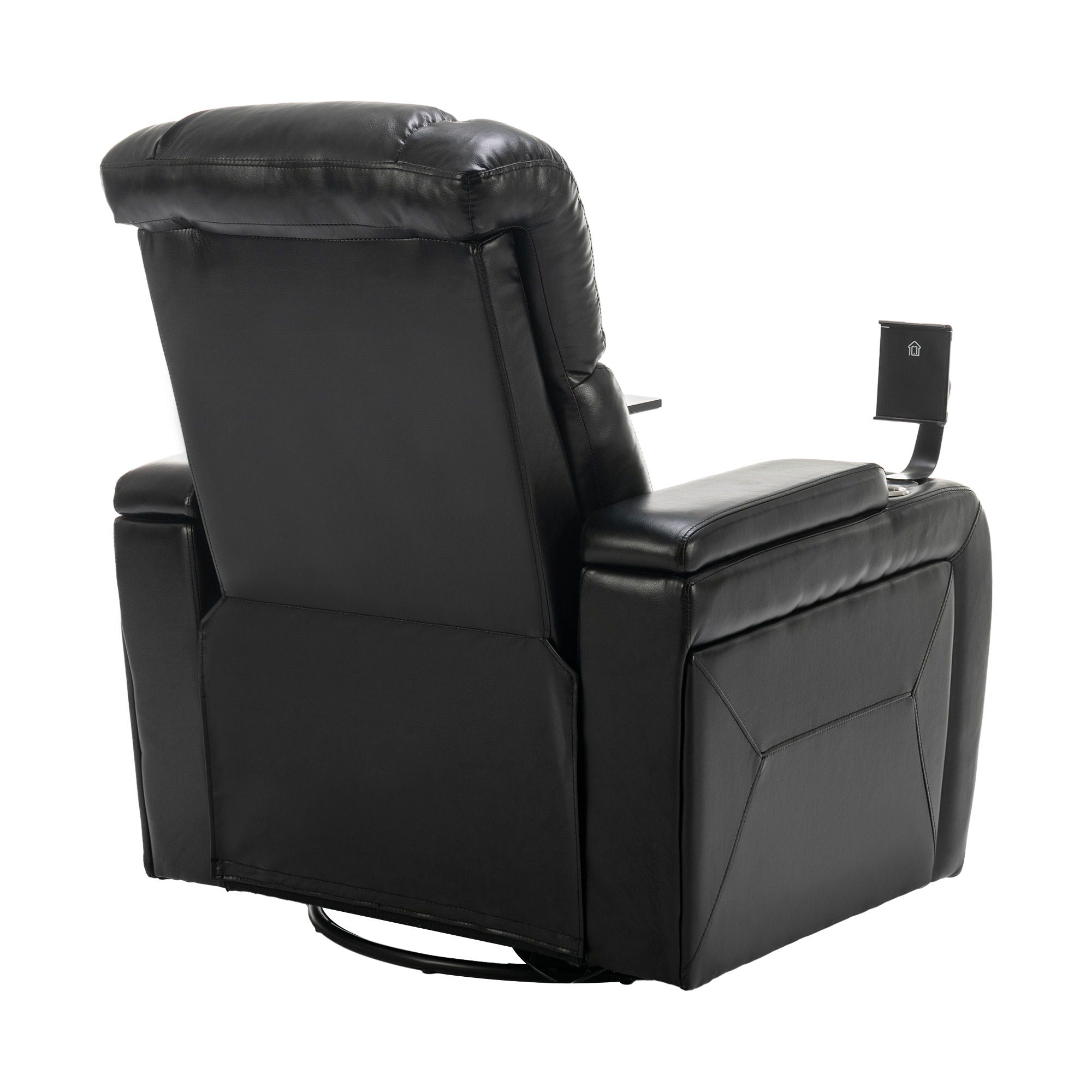 270 Degree Swivel Power Recliner With Tray Table, Phone Holder, Cup Holder, USB Port