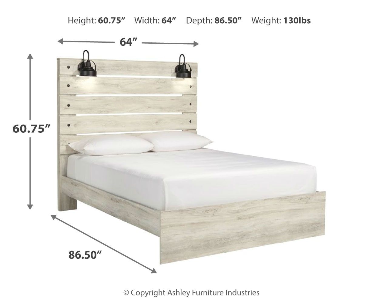 Signature Design by Ashley® Cambeck - Panel Bed | Meri Furniture