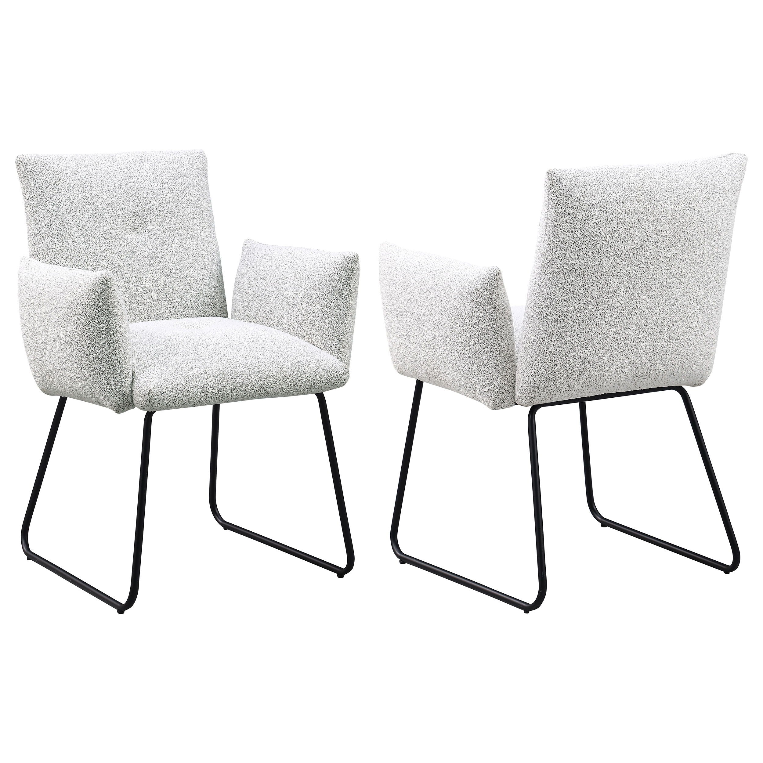 Coaster Fine Furniture Ackland - Upholstered Dining Side Chair (Set of 2) - Light Gray | Meri Furniture