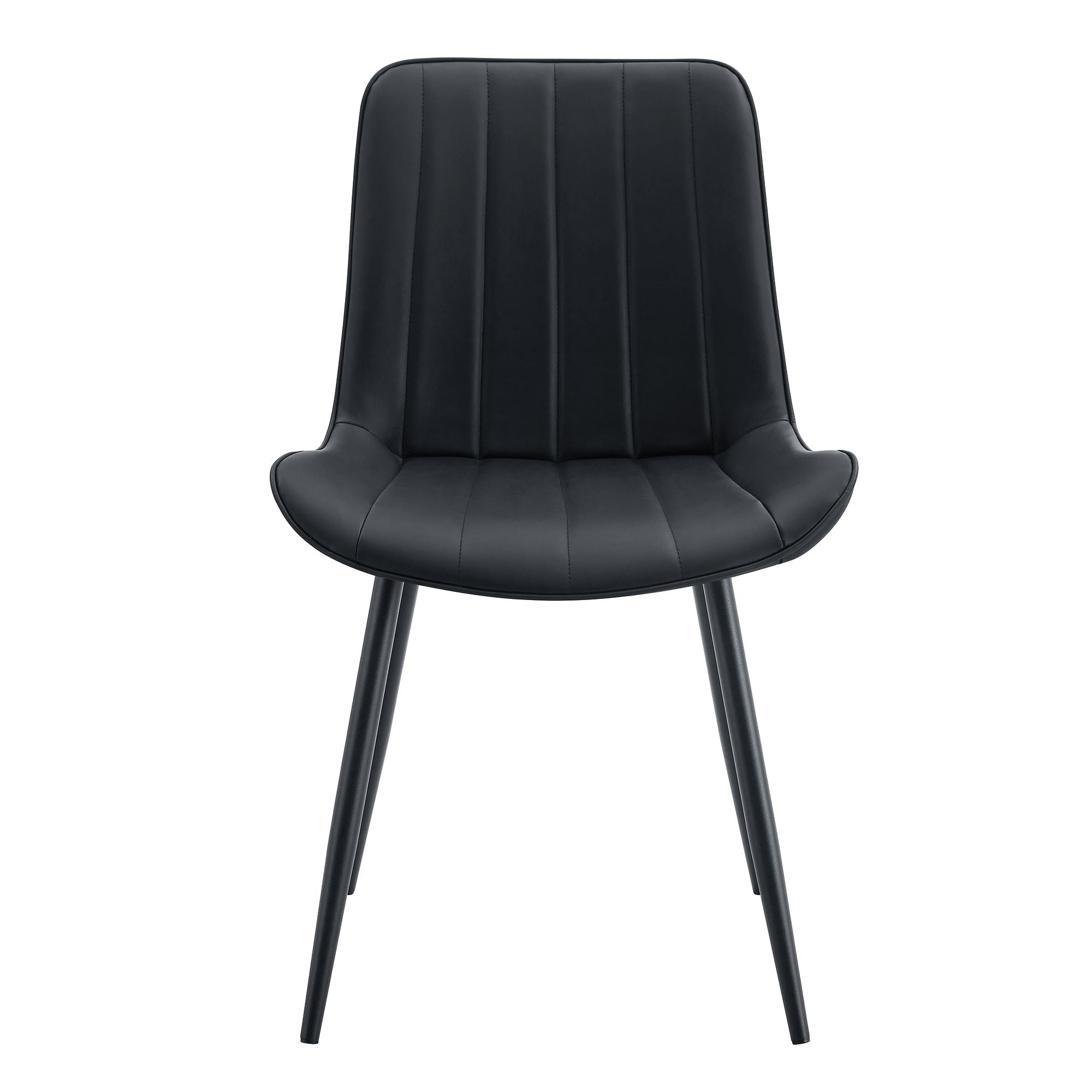 Modern Style Extended Seat Cushion Dining Chair Set