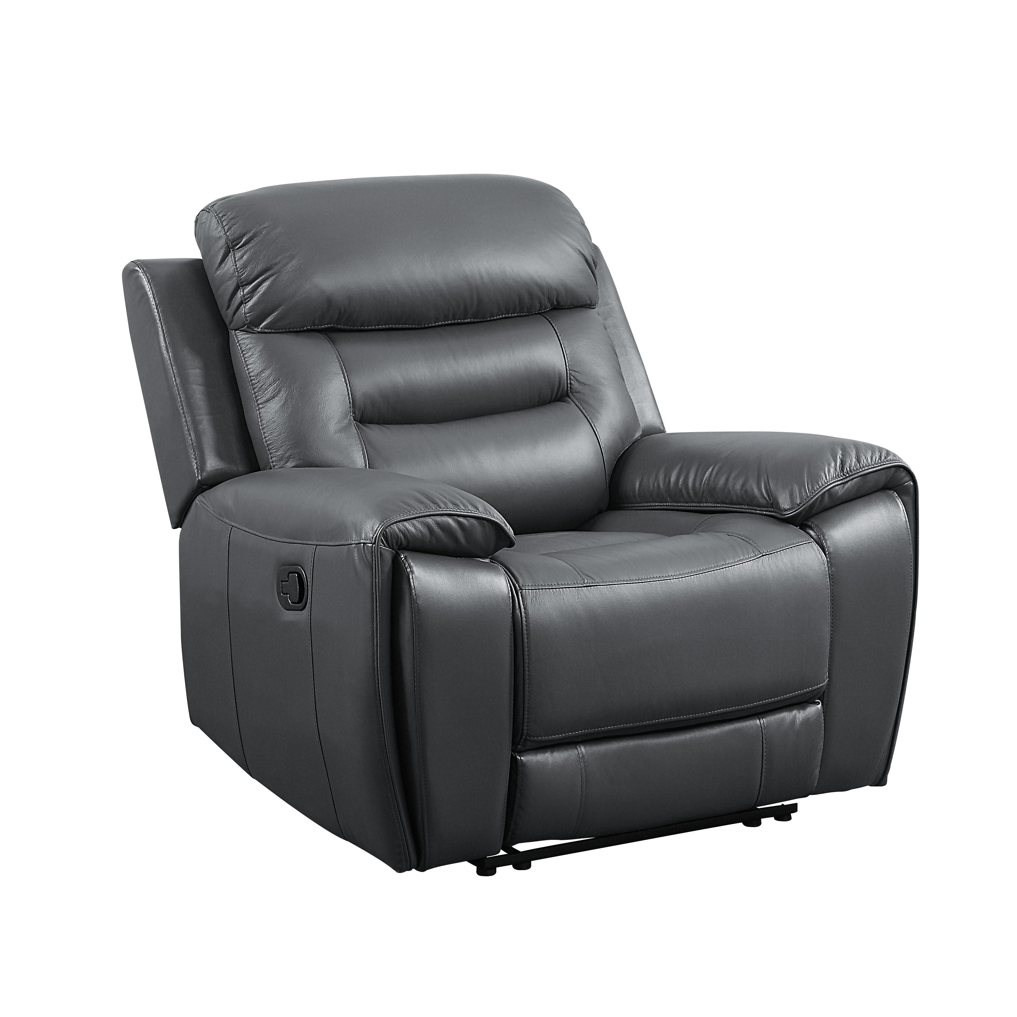 ACME Lamruil - Recliner - Gray Top Grain Leather | Meri Furniture