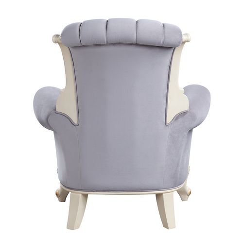 ACME Galelvith - Chair - Gray Fabric | Meri Furniture