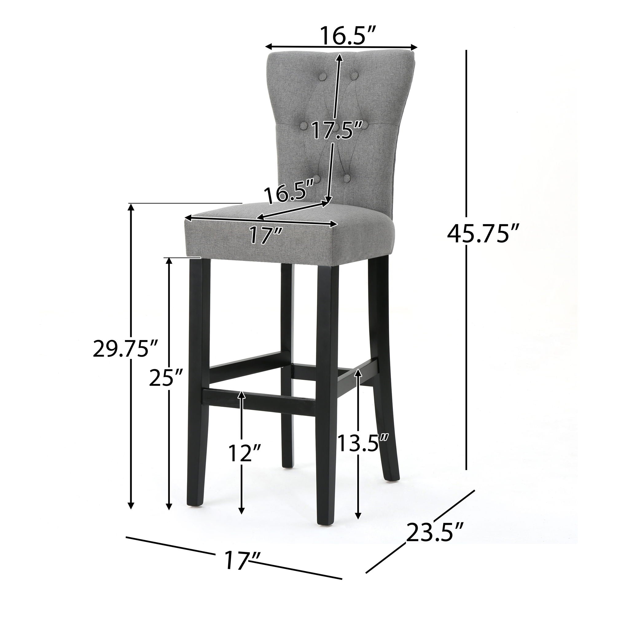 Elegant Barstool Set With Plush Cushioning