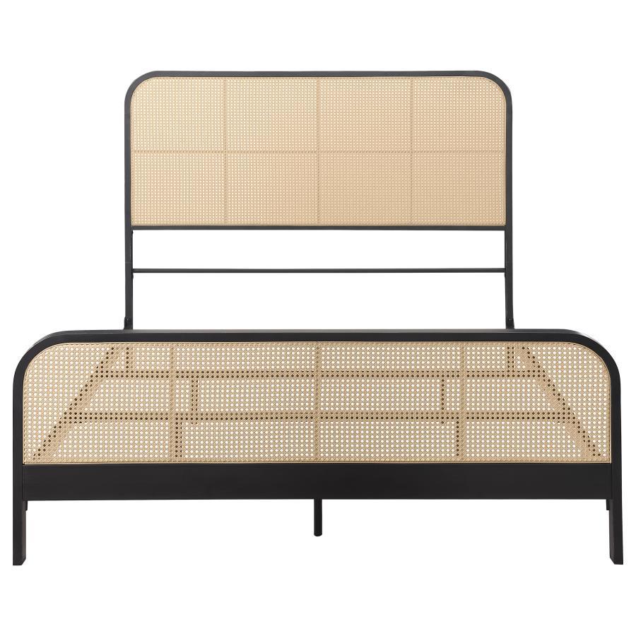 Coaster Fine Furniture Lanewood - Open Cane Rattan Metal Bed | Meri Furniture