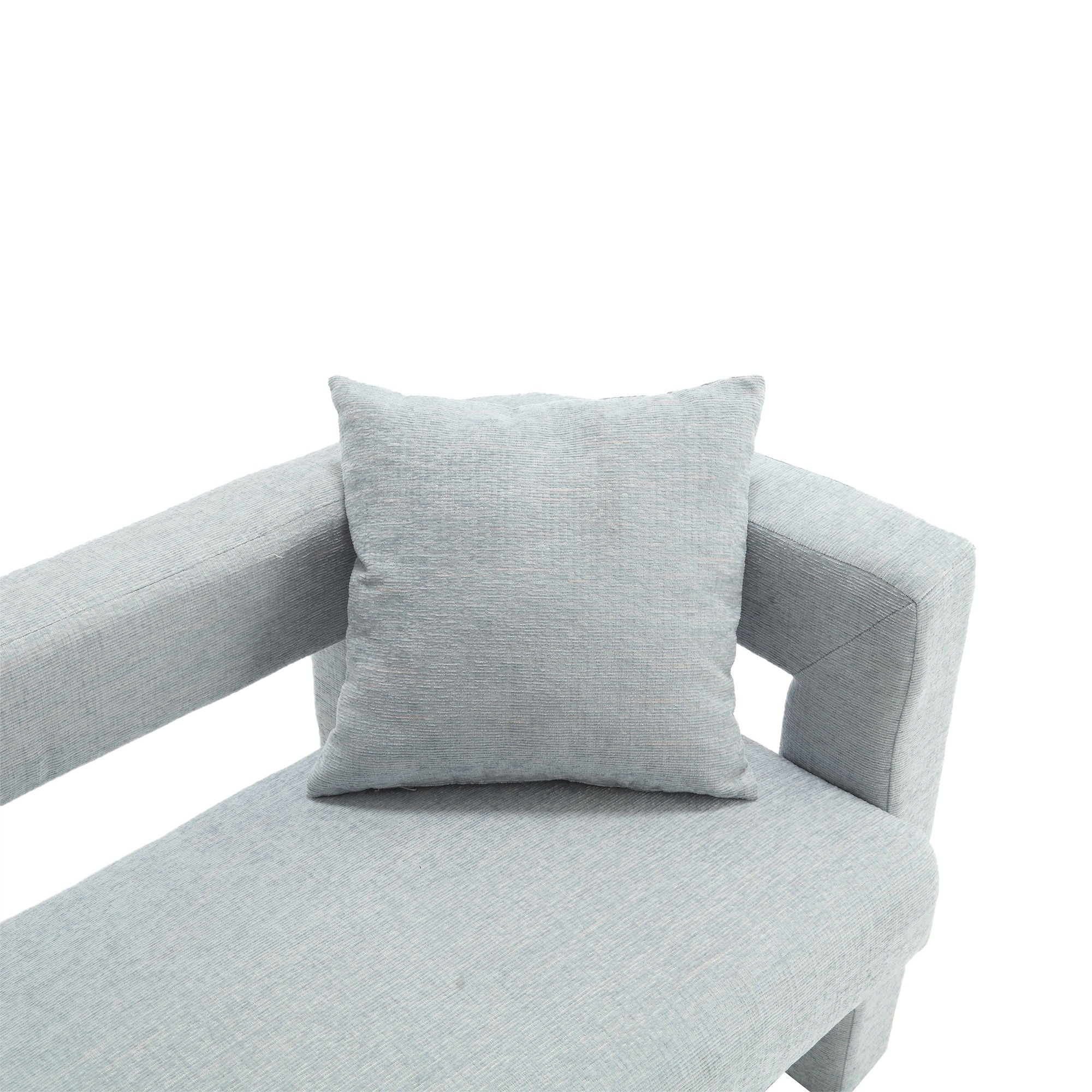 Modern Chenille Loveseat Sofa, Comfy Upholstered 2 Seater