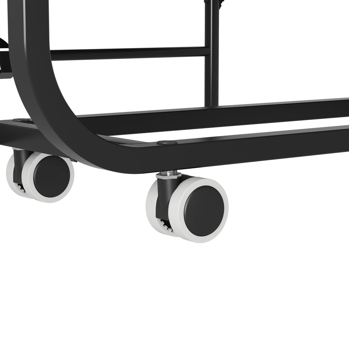 Twin Extra Long Folding Bed With Adjustable Headboard, Cot With Memory Foam Mattress - Black