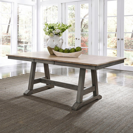 Liberty Furniture Lindsey Farm - Trestle Table | Meri Furniture