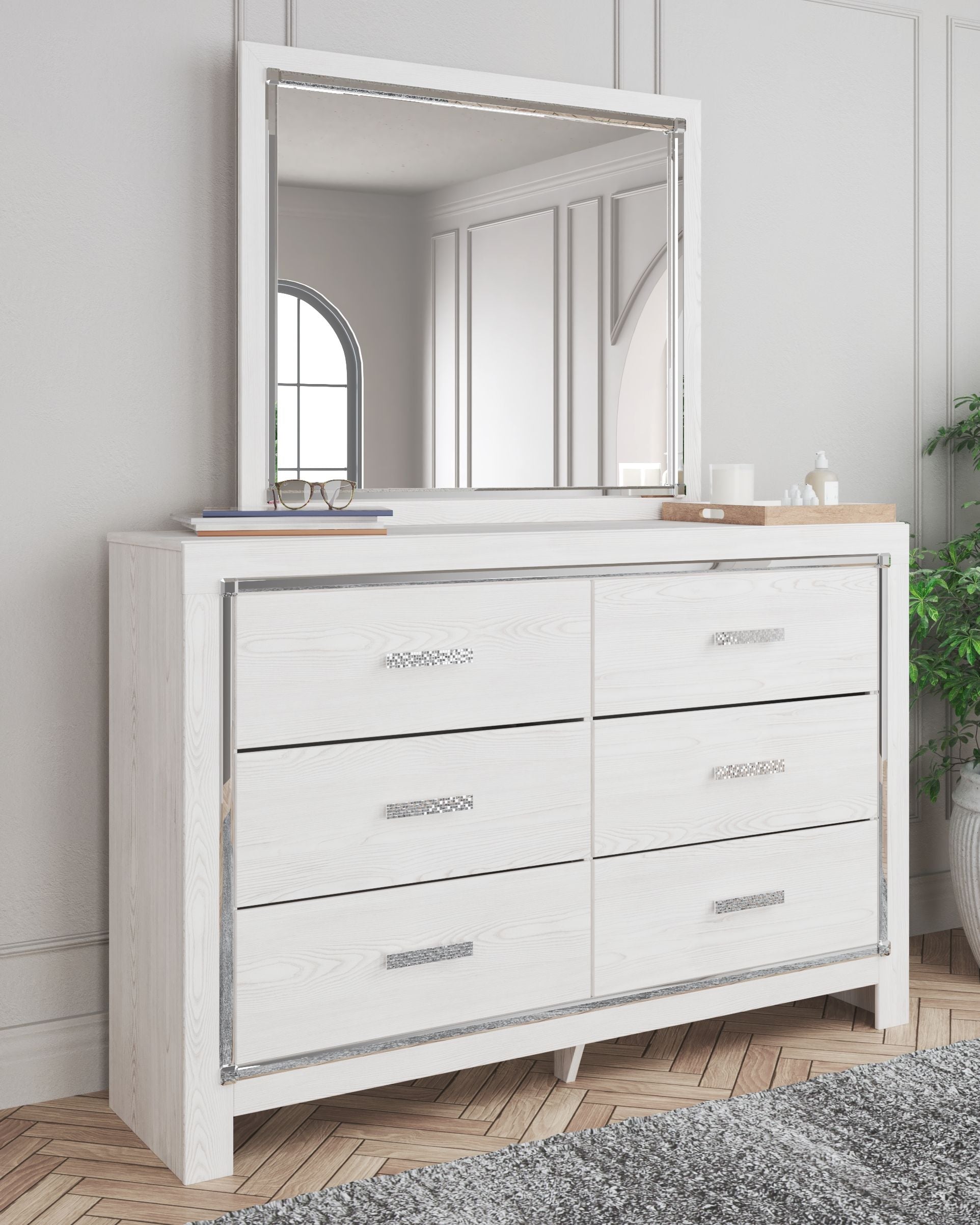 Ashley Furniture Altyra - Dresser, Mirror | Meri Furniture