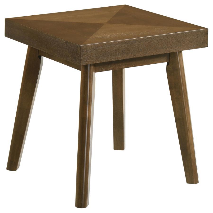 Coaster Fine Furniture Westerly - Square Wood Side End Table - Walnut Brown | Meri Furniture