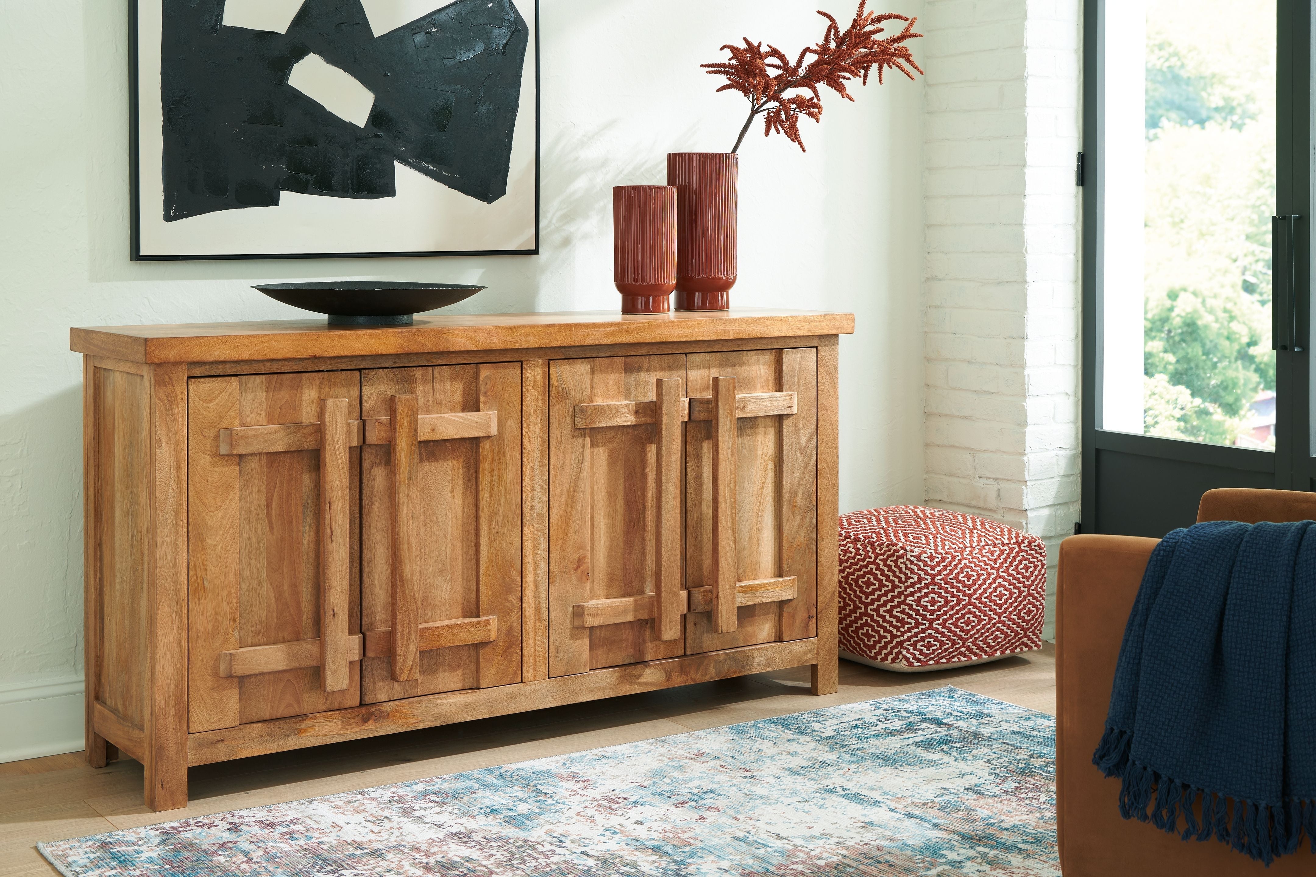 Signature Design by Ashley® Dresor - Natural - Accent Cabinet | Meri Furniture
