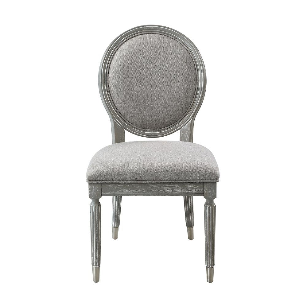 ACME Adalynn - Side Chair (Set of 2) - Gray | Meri Furniture