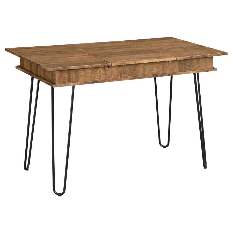 Coaster Fine Furniture Sheeran - Writing Desk With Storage - Rustic Amber | Meri Furniture