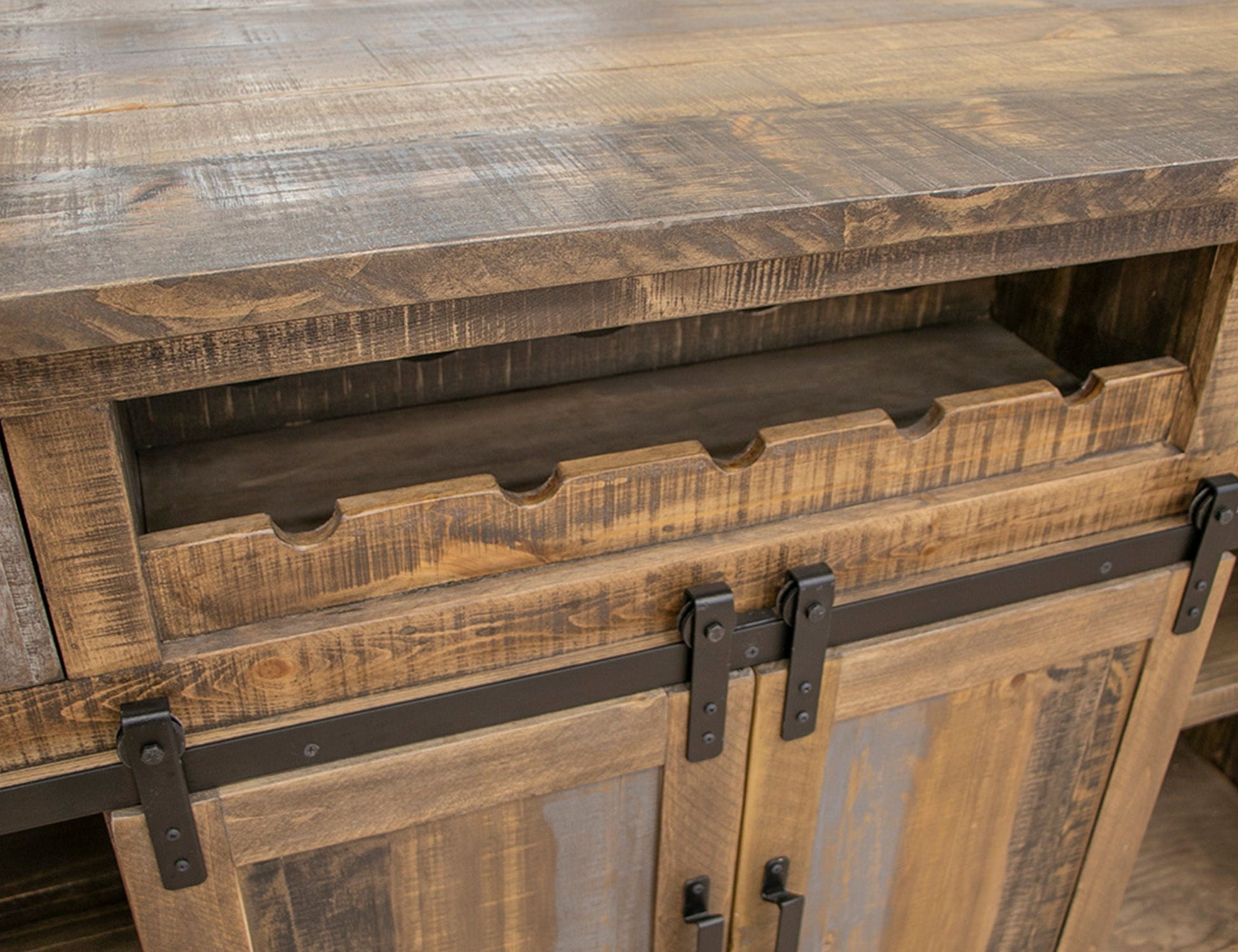 International Furniture Direct Loft Brown - Bar - Two Tone Gray / Brown | Meri Furniture
