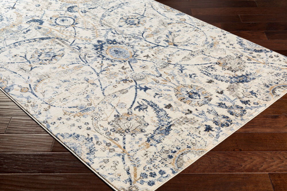 Indigo Machine Woven Rug