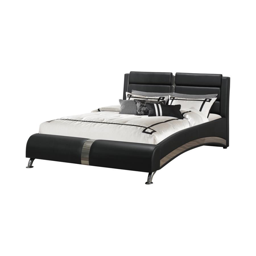Coaster Fine Furniture Jeremaine - Upholstered Sleigh Bed | Meri Furniture