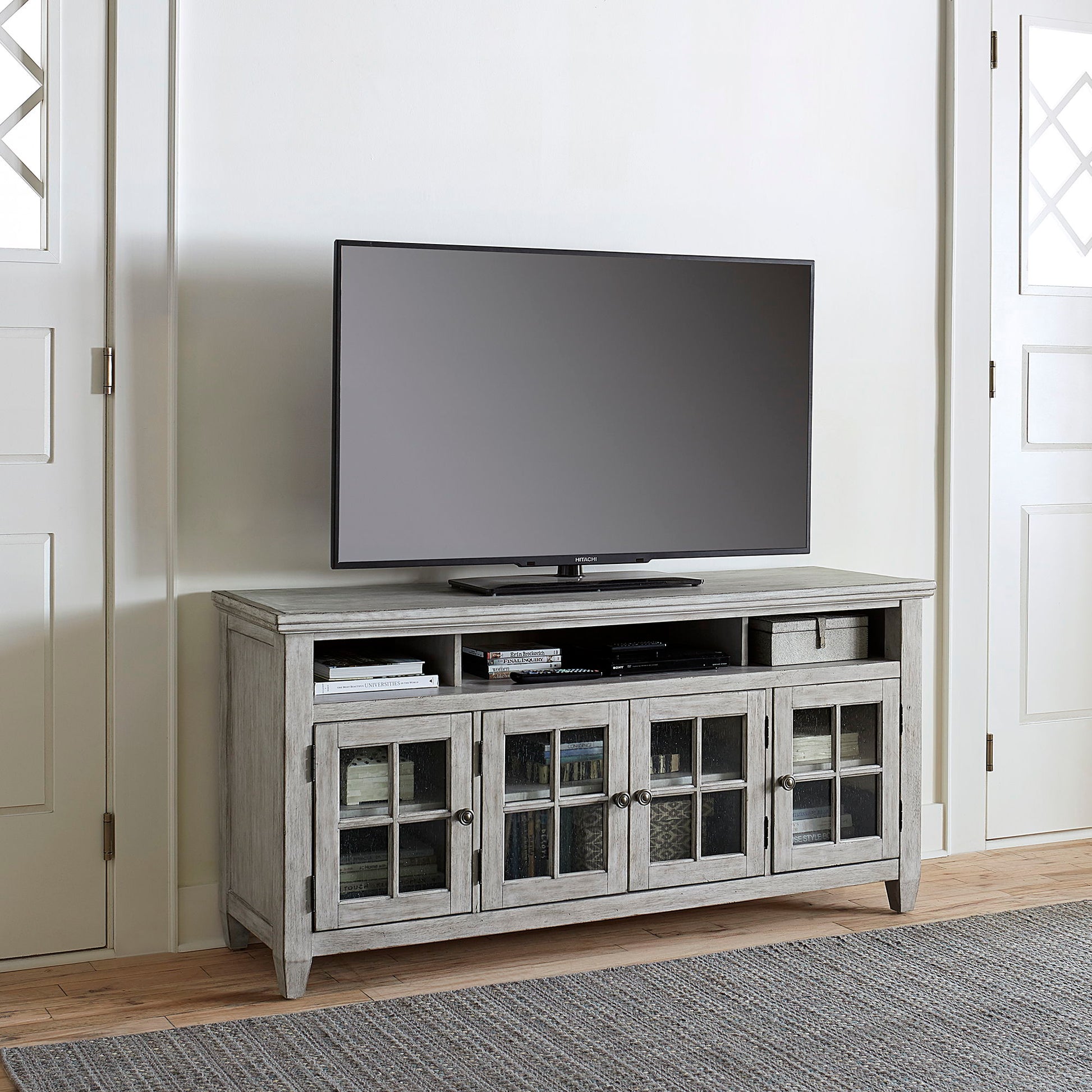 Liberty Furniture Heartland - Entertainment TV Stand - White | Meri Furniture