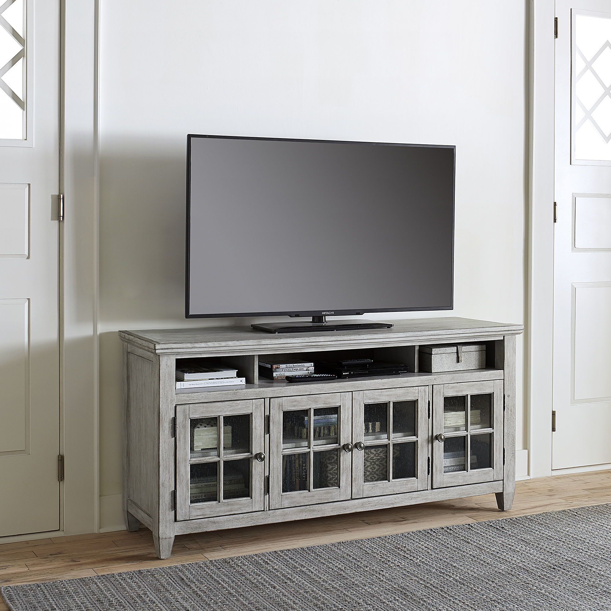 Liberty Furniture Heartland - Entertainment TV Stand - White | Meri Furniture