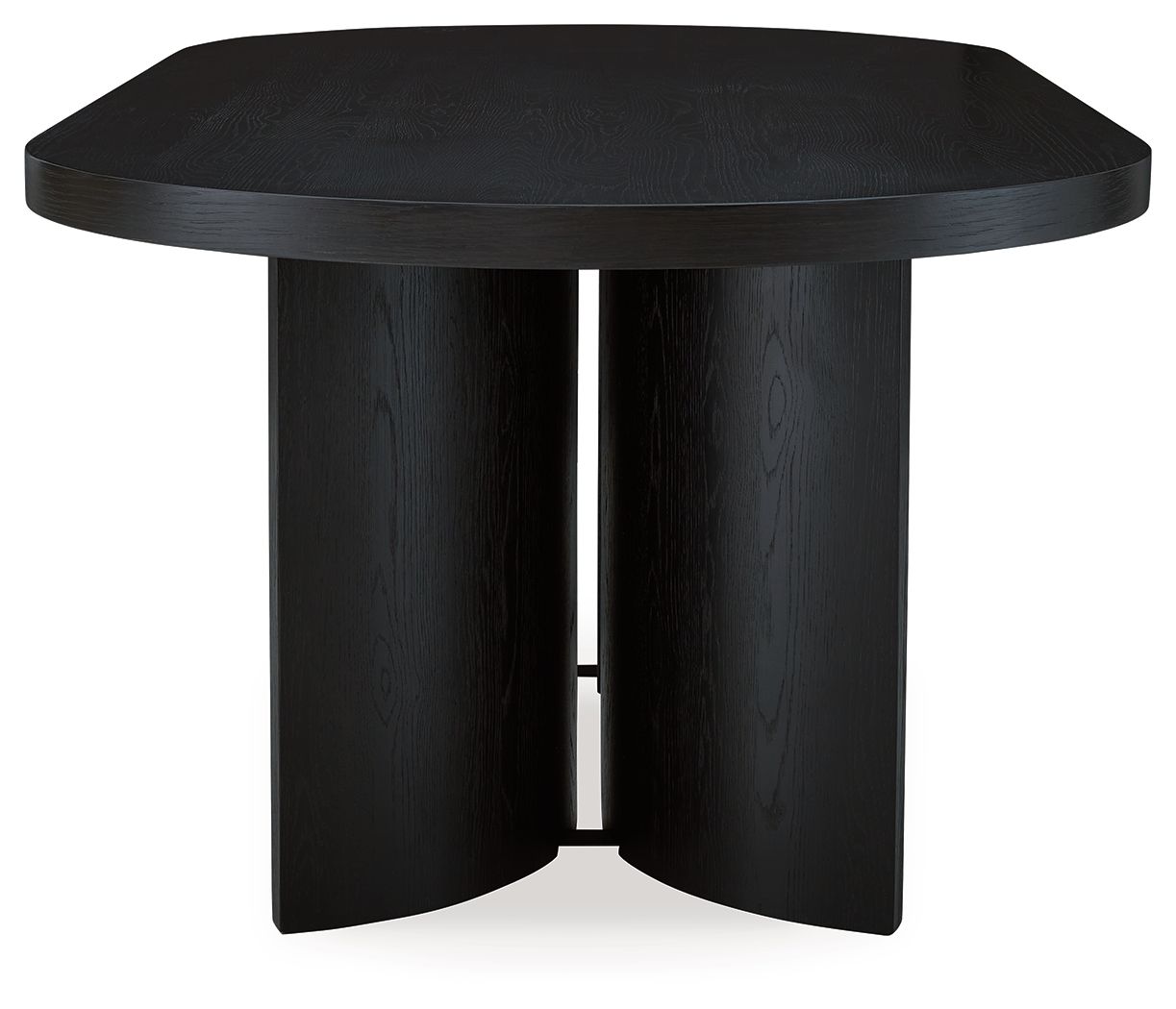 Signature Design by Ashley® Rowanbeck - Black - Oval Dining Room Table | Meri Furniture