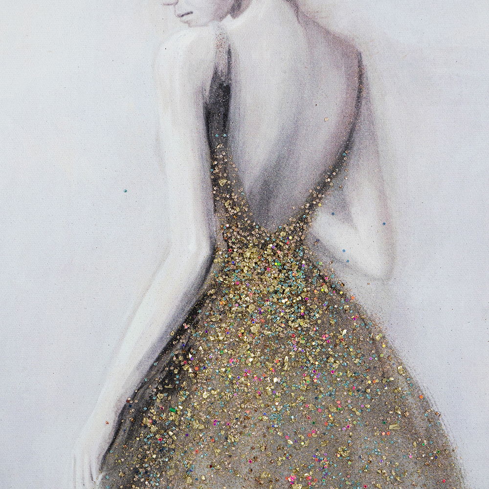 Feminine Figure Wall Art, Wall Decor For Living Room Dining Room Office Bedroom - Multicolor