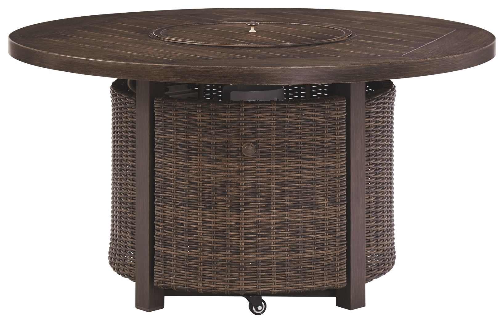 Paradise Trail - Round Fire Pit Table - Medium Brown