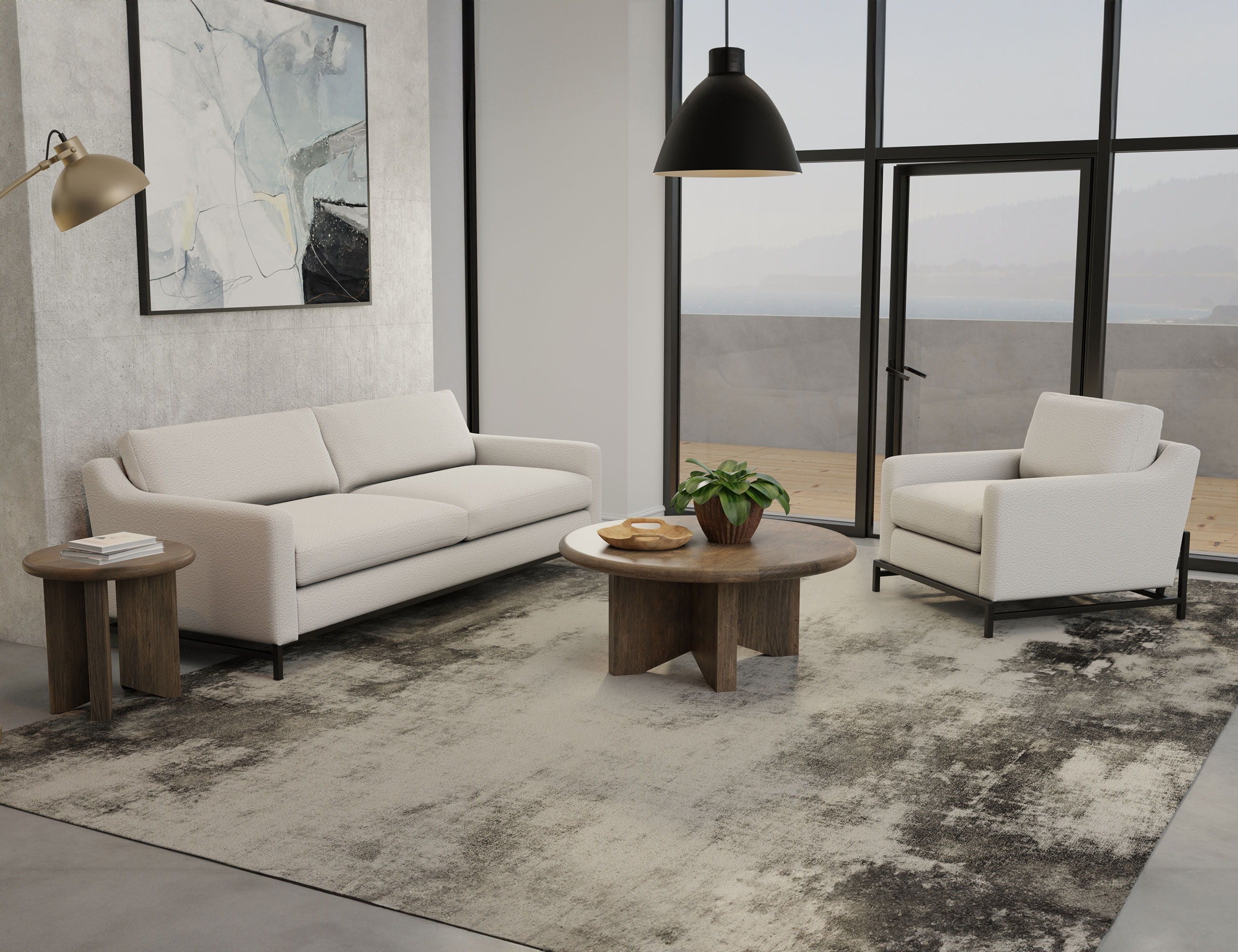 International Furniture Direct Maison - Sofa - Light Cream | Meri Furniture