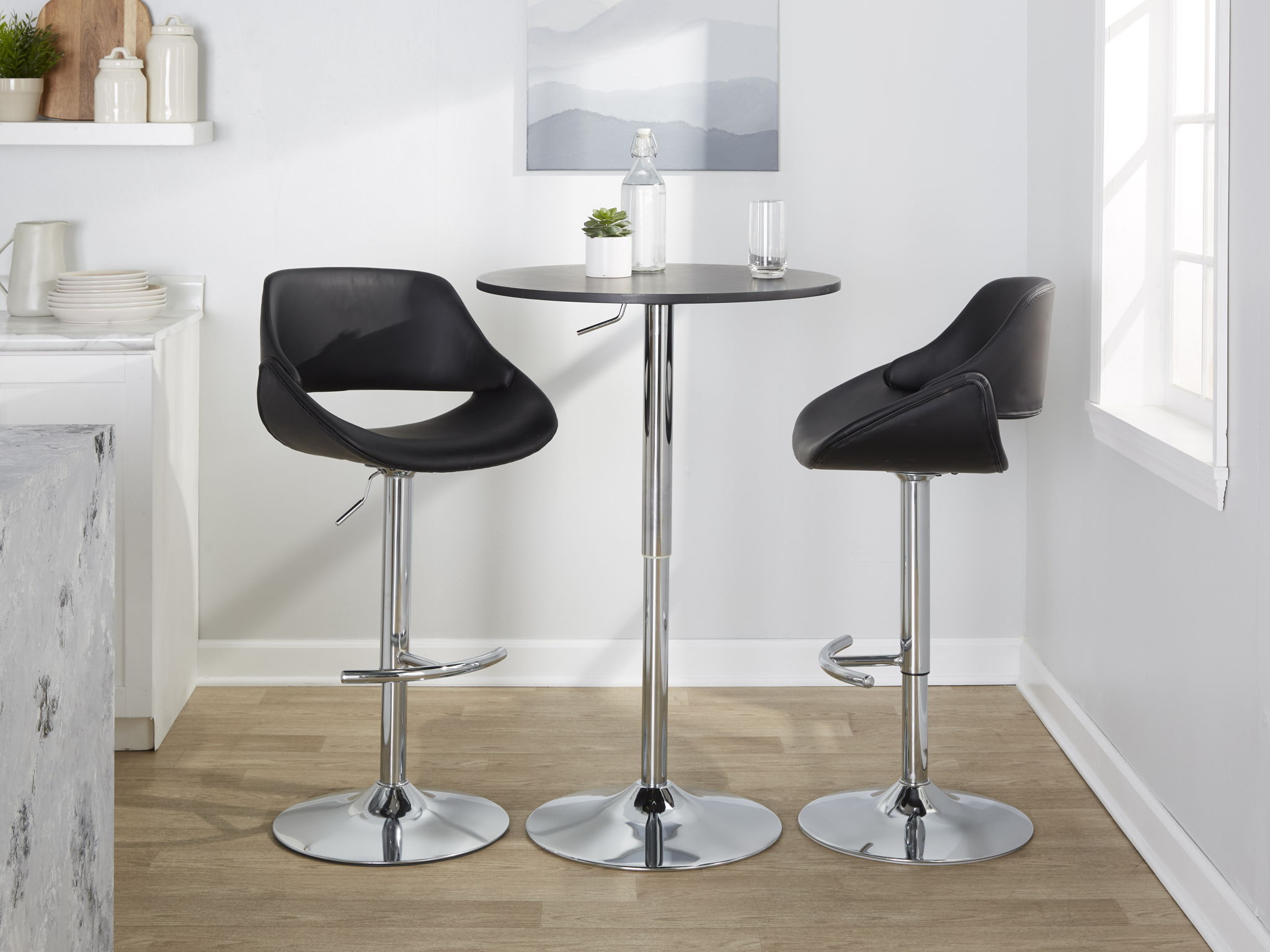 Elia - Contemporary Adjustable Bar Table