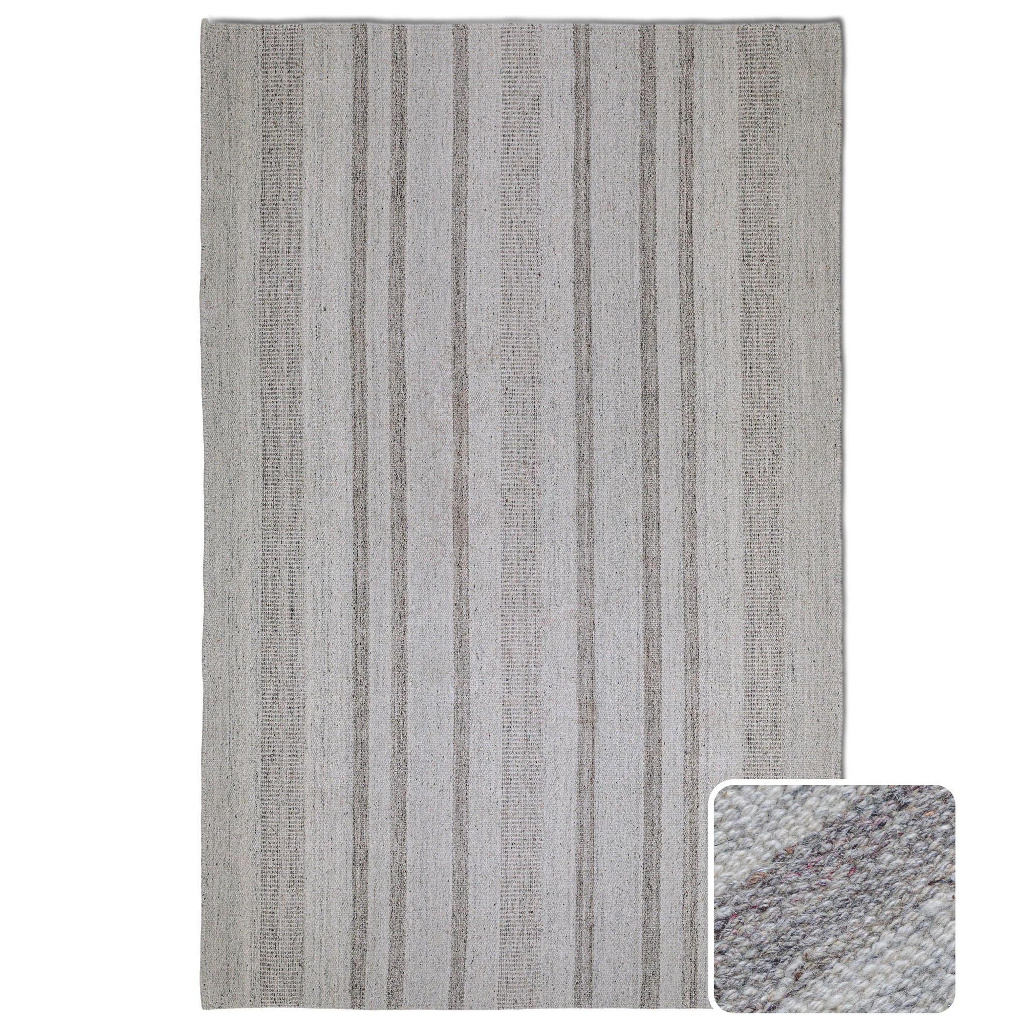 Hodges - 6' X 9' Area Rug - Ivory / Gray