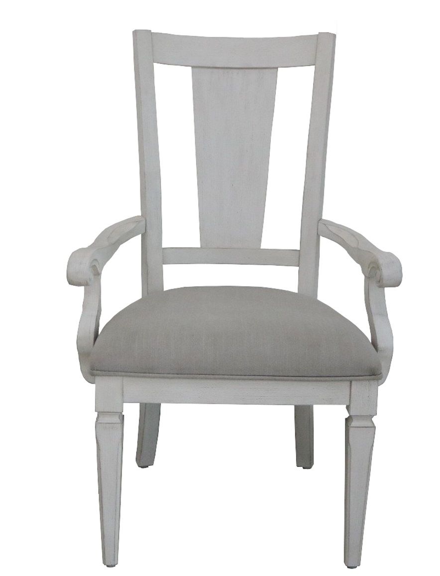 ACME Katia - Arm Chair (Set of 2) - Light Gray & Weathered White | Meri Furniture