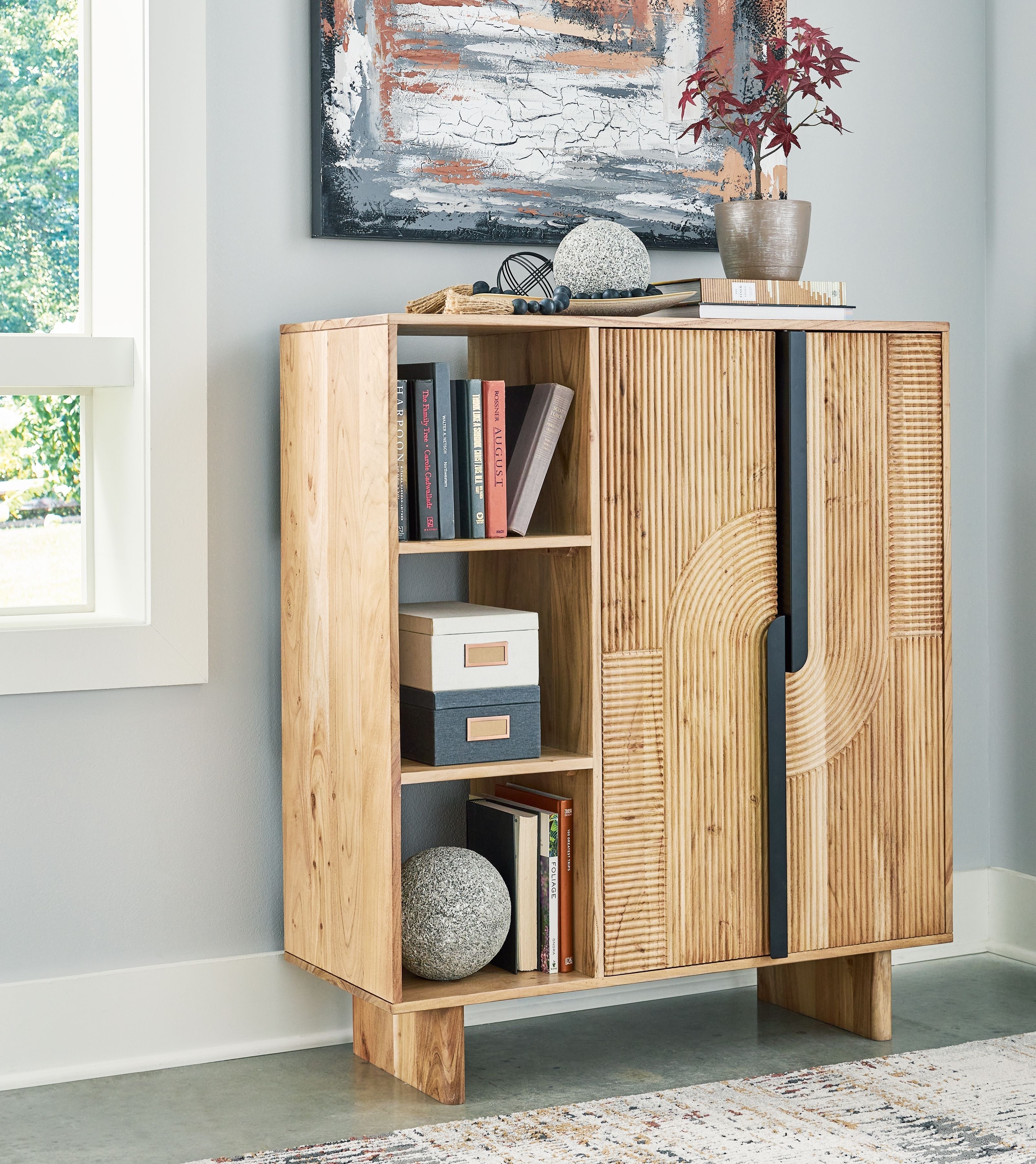 Signature Design by Ashley® Kierwell - Natural - Accent Cabinet | Meri Furniture