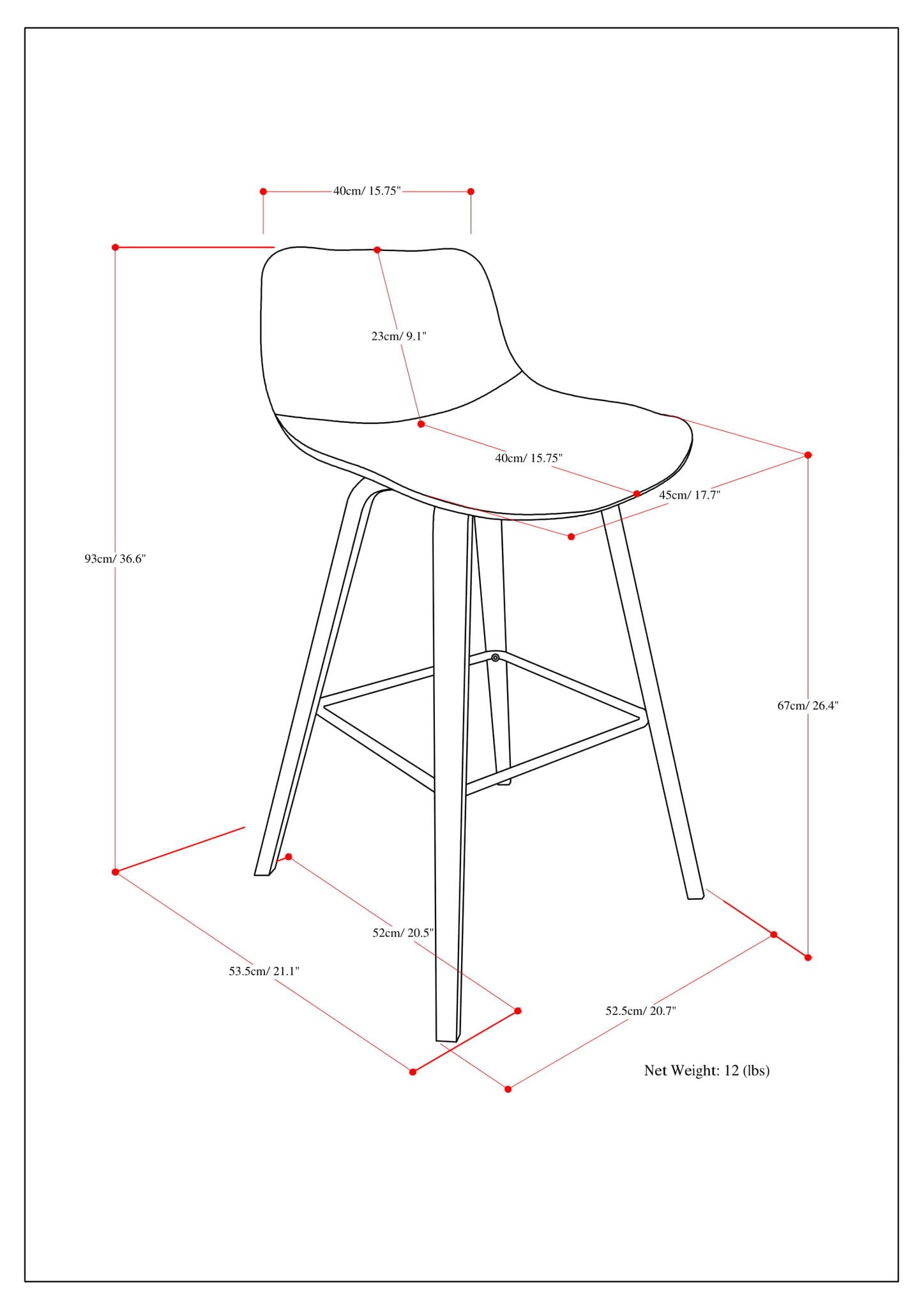 Randolph Bentwood - Counter / Bar Height Stool (Set of 2)