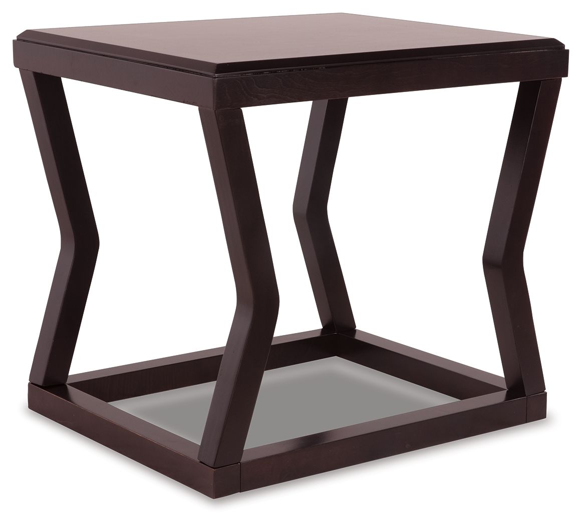 Ashley Furniture Kelton - Espresso - Rectangular End Table | Meri Furniture