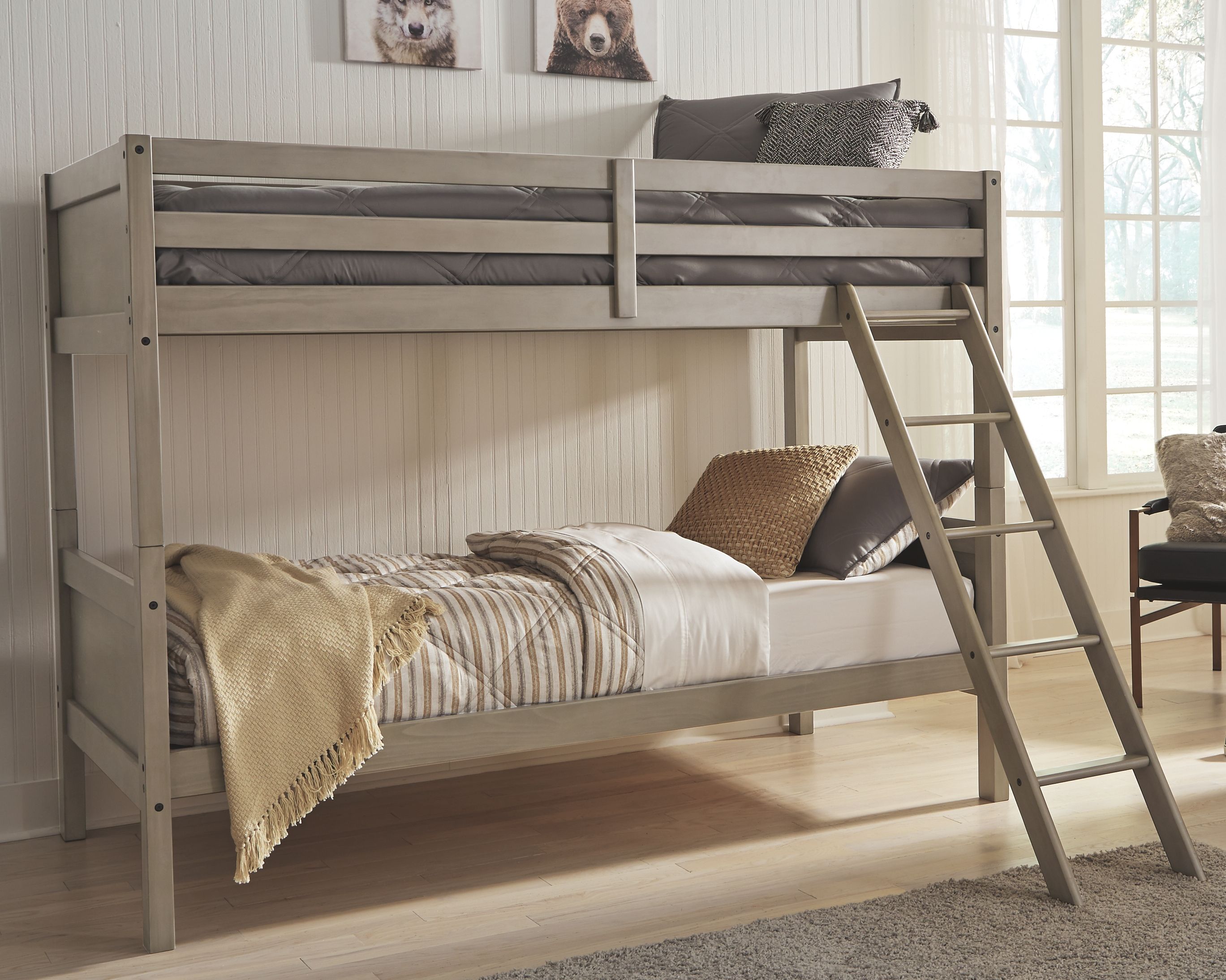 Ashley Furniture Lettner - Bunk Bed W/Ladder | Meri Furniture