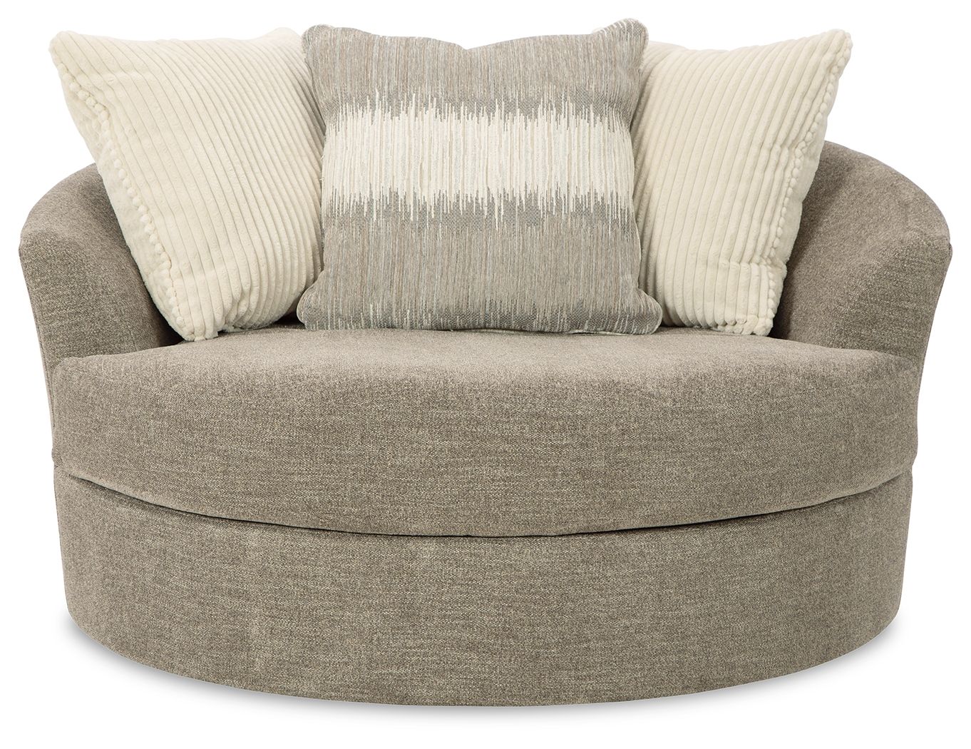 Signature Design by Ashley® Creswell - Stone - Oversized Swivel Accent Chair | Meri Furniture