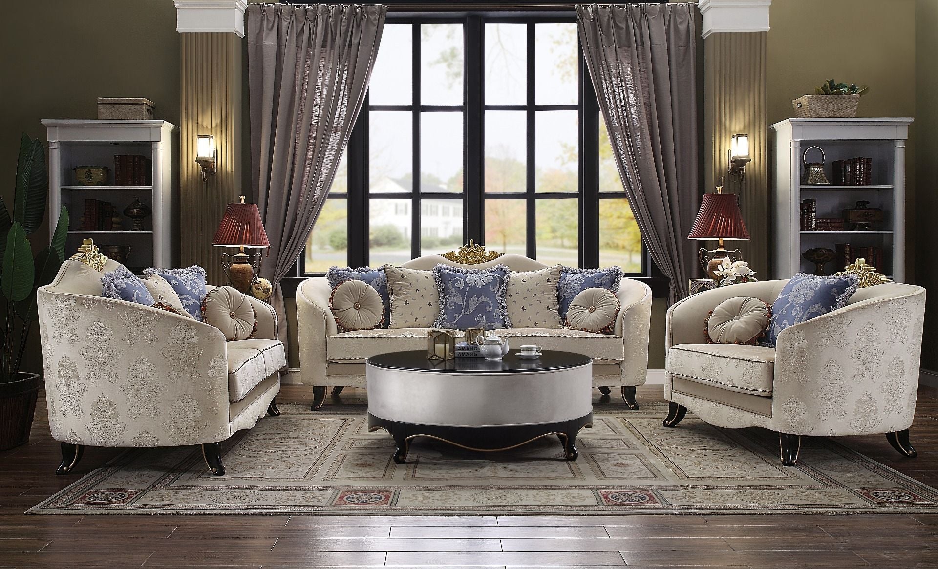 ACME Sheridan - Sofa - Cream Fabric | Meri Furniture