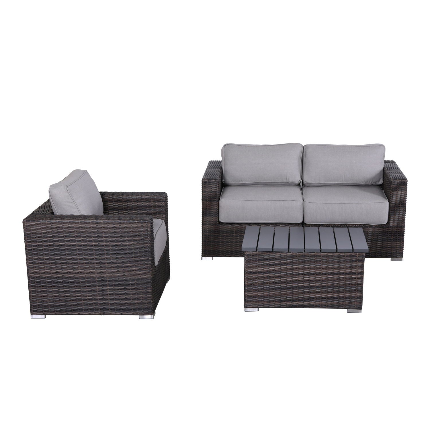 Stylish Sofa Seating Group With Cushions Perfect For Outdoor Gatherings