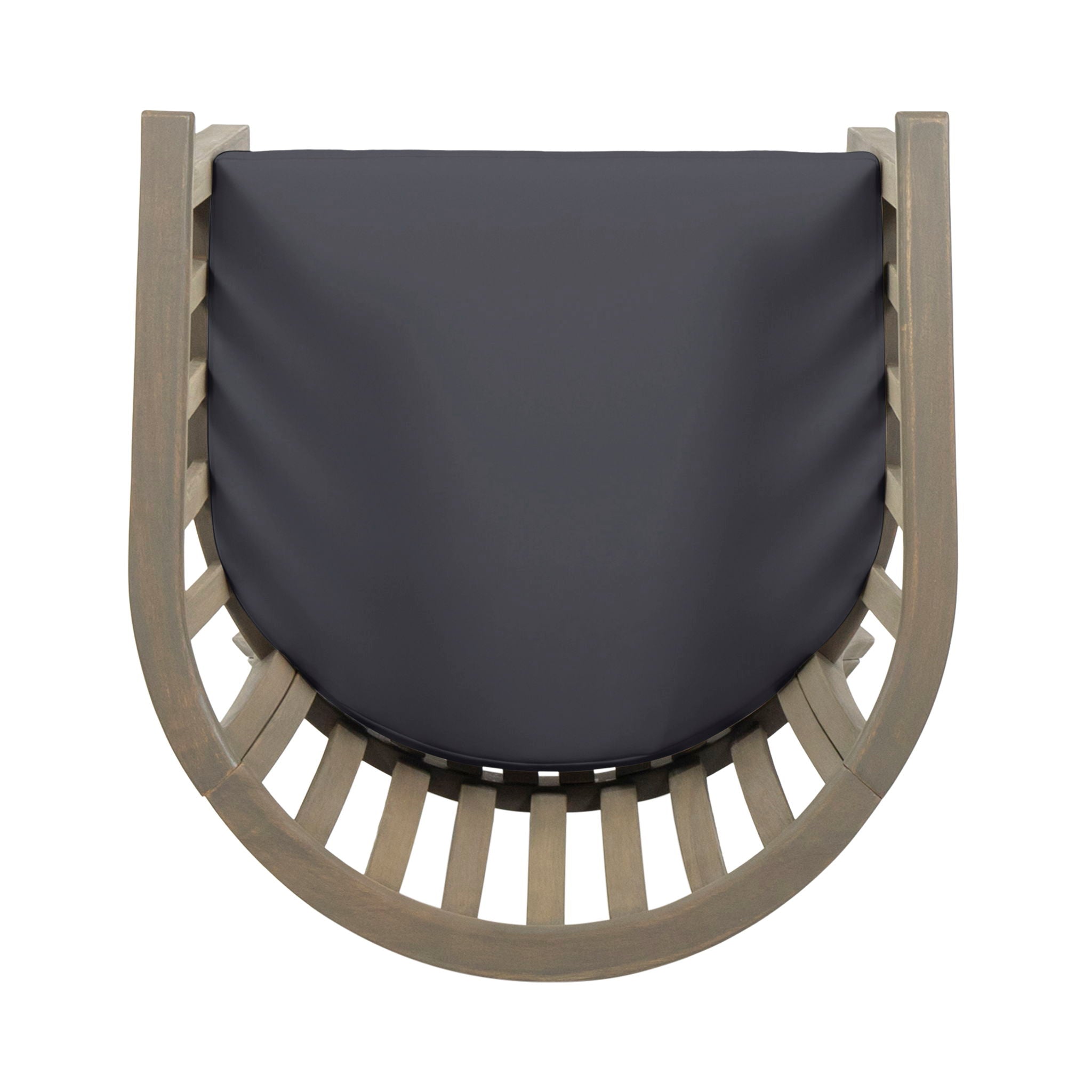 Outdoor Wooden Dining Chairs With Cushions (Set of 2)