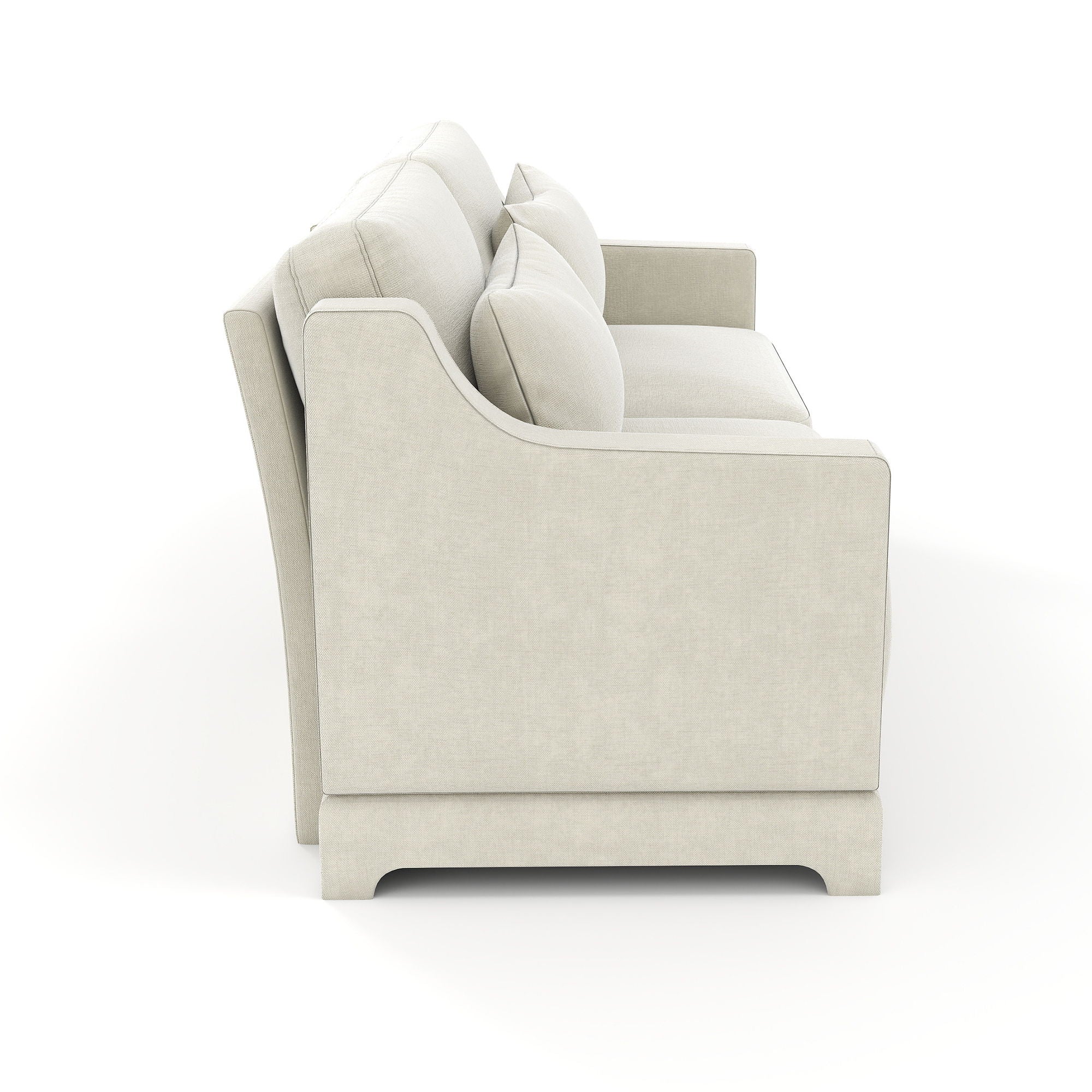 Elegant Sofa With Ergonomic Design And Lumbar Pillows