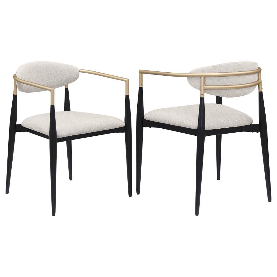 Coaster Fine Furniture Alexis - Fabric Upholstered Dining Arm Chair (Set of 2) | Meri Furniture
