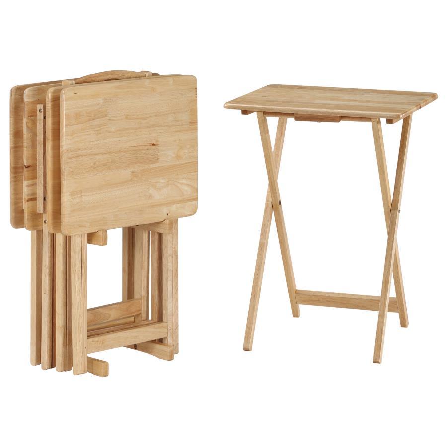 Coaster Fine Furniture Donna - TV Tray Table Set With Stand | Meri Furniture