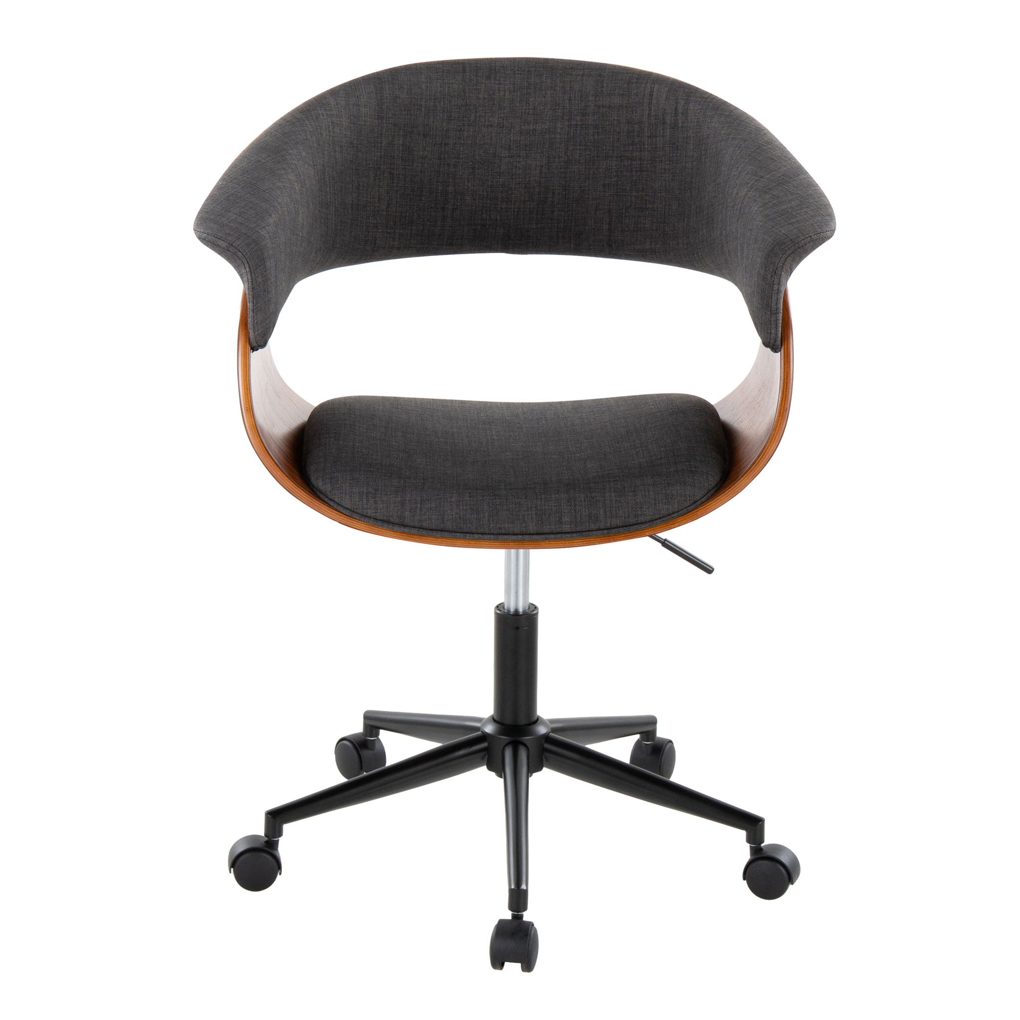 Vintage Mod - Mid-Century Modern Office Chair - Charcoal