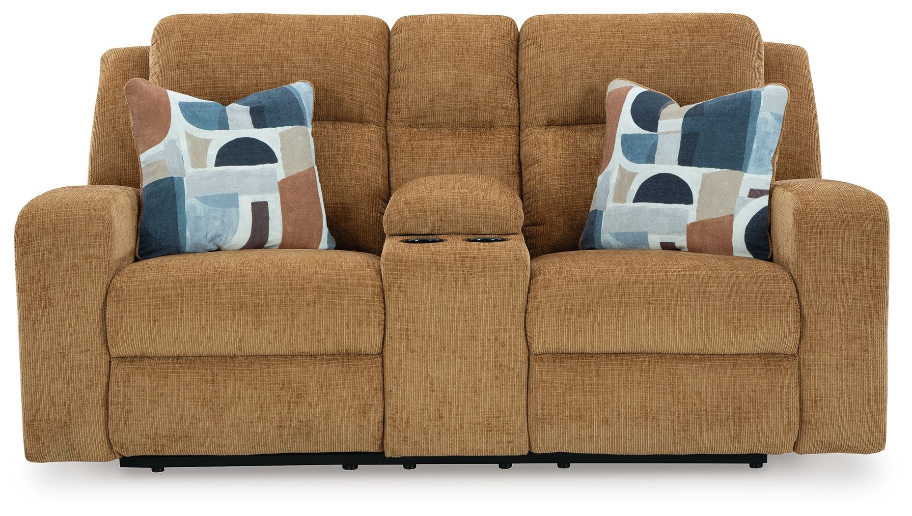 Signature Design by Ashley® Kanlow - Dbl Reclining Loveseat With Console | Meri Furniture