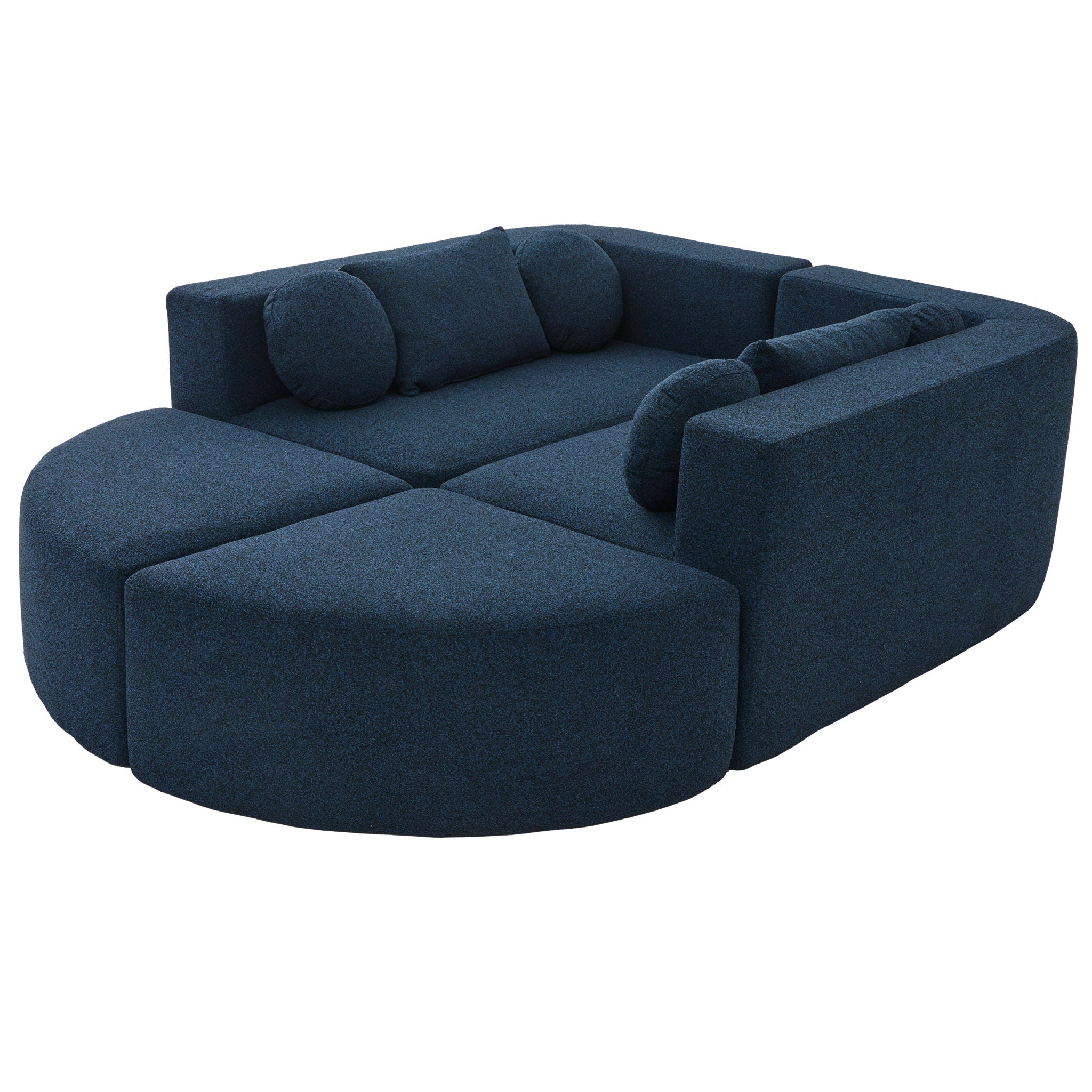 Boneless - Couch Modular Sectional Sofa With Deep Seating And Curved Design