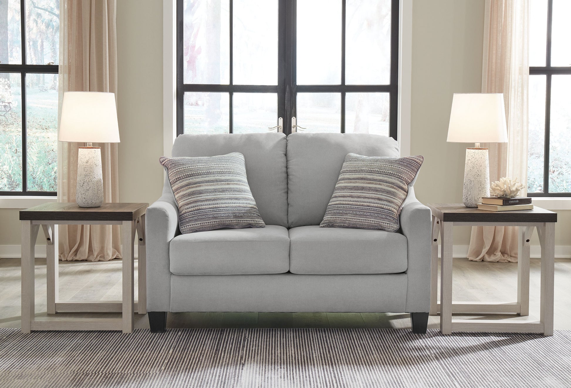 Signature Design by Ashley® Adlai - Shadow - Loveseat | Meri Furniture