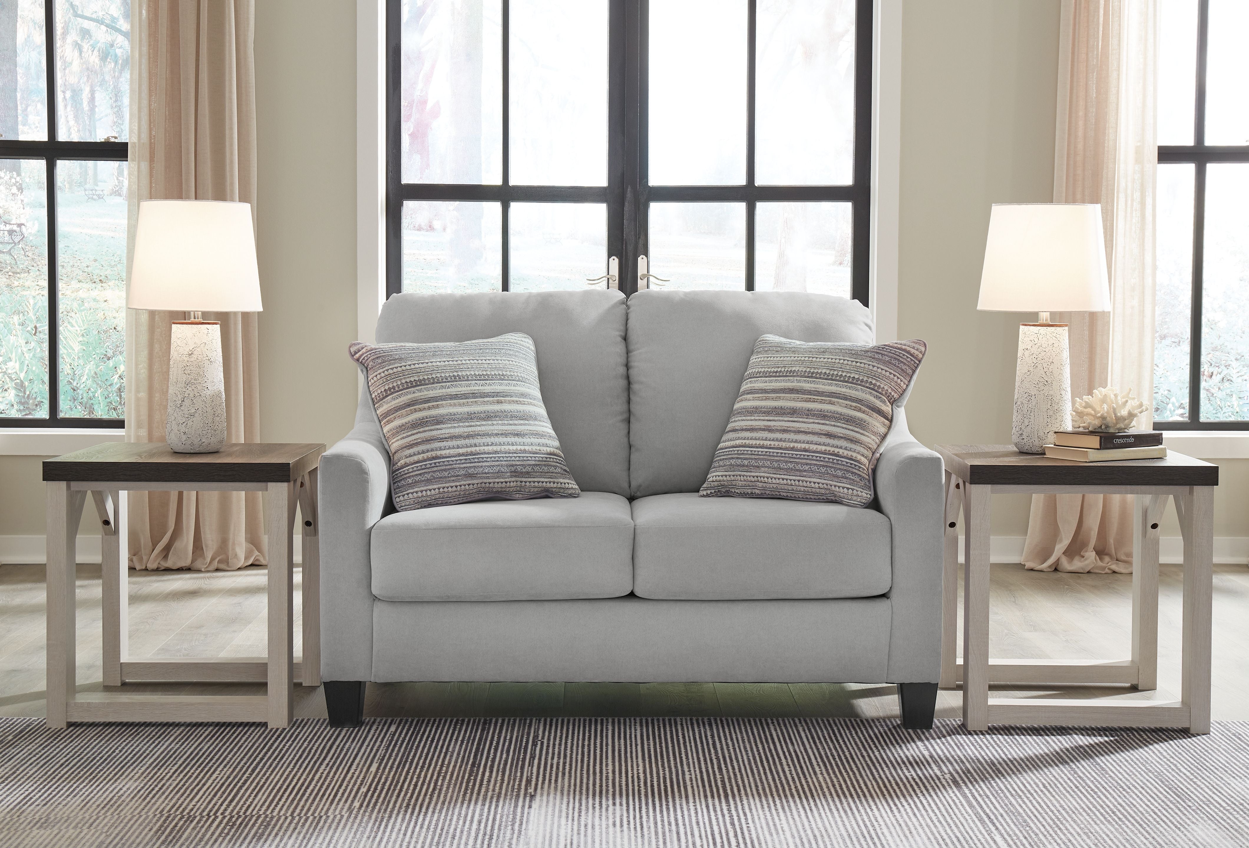 Signature Design by Ashley® Adlai - Shadow - Loveseat | Meri Furniture