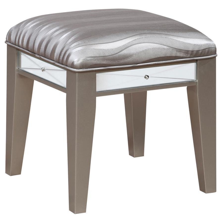 Coaster Fine Furniture Leighton - Vanity Table Set With Stool - Metallic Mercury | Meri Furniture