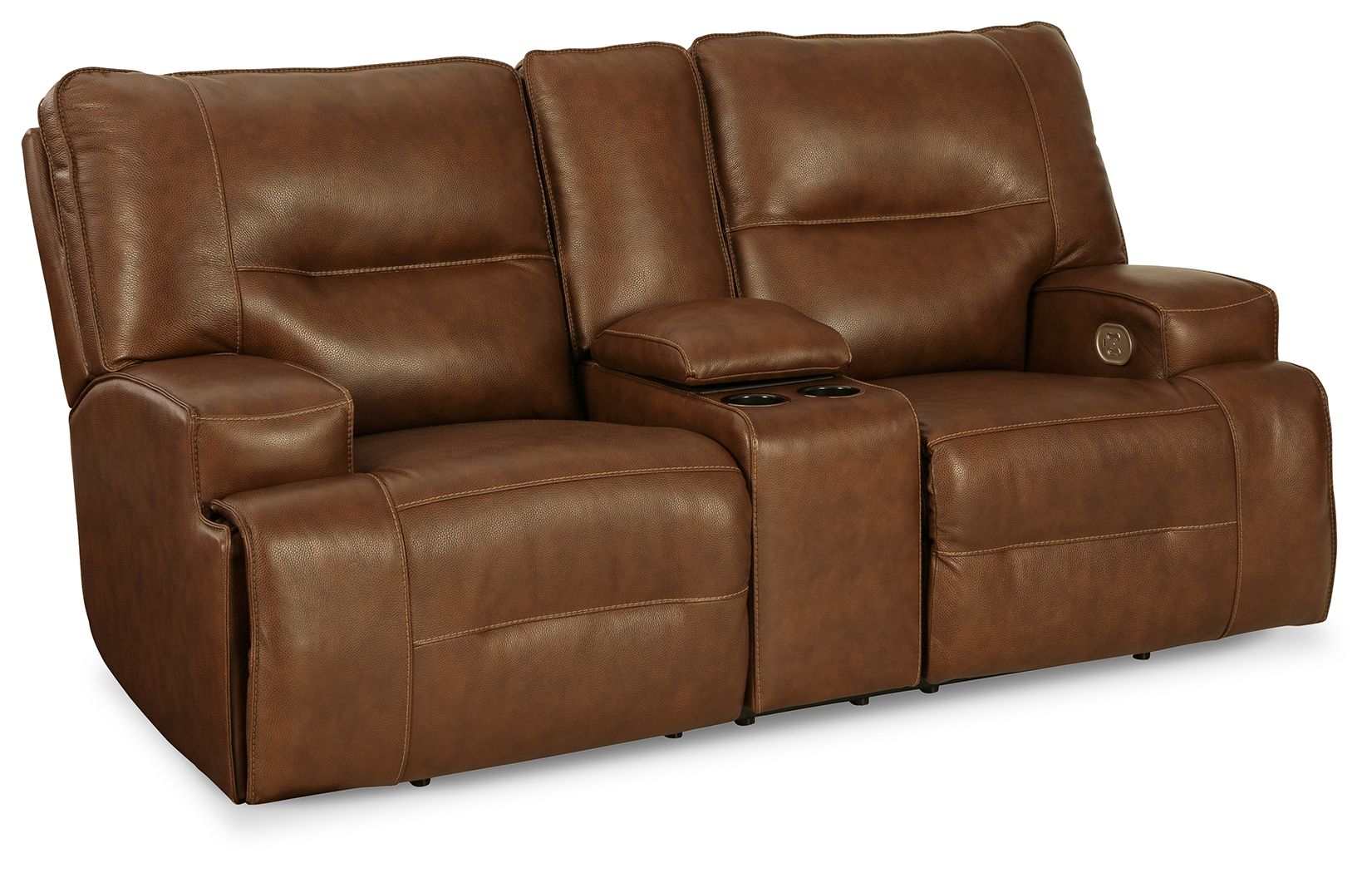 Signature Design by Ashley® Francesca - Pwr Rec Loveseat/Con/Adj Hdrst | Meri Furniture