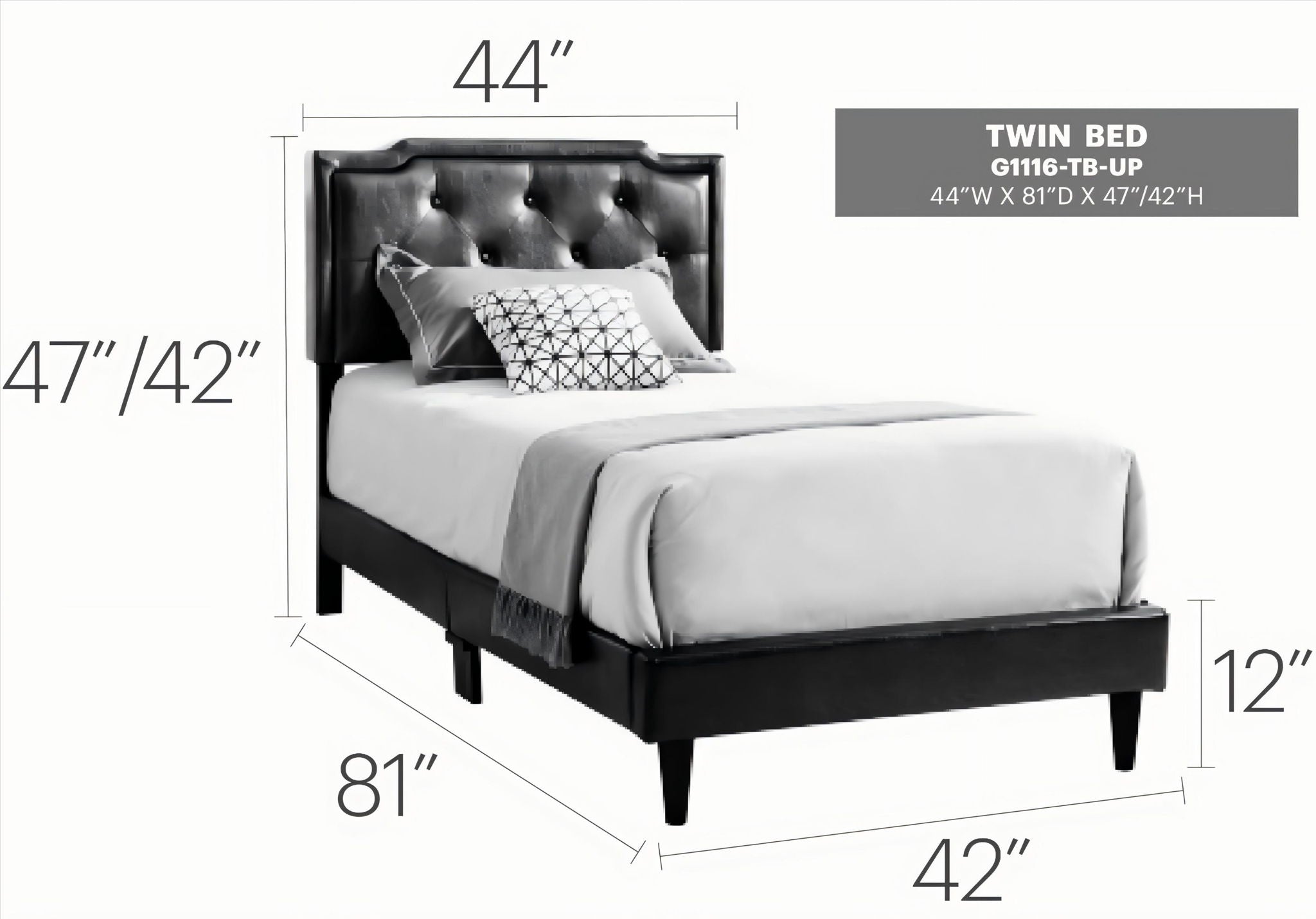 Button Tufted Bed Charming For Cozy Spaces