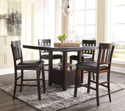 Signature Design by Ashley® Haddigan - Dining Table With Bar Stools | Meri Furniture