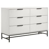 Sonora - 6-Drawer Bedroom Dresser - White