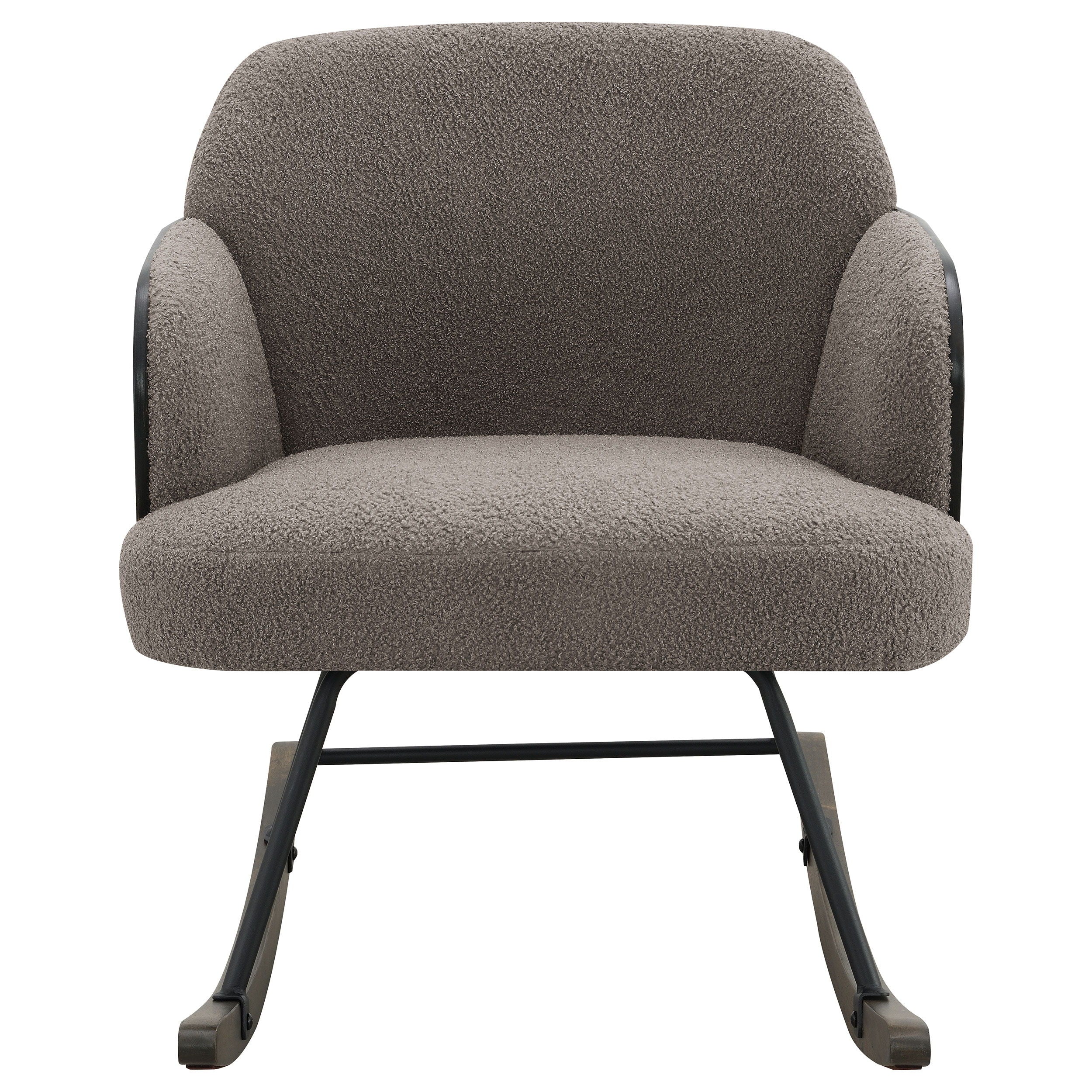 Coaster Fine Furniture Paige - Boucle Upholstered Mid Back Rocking Chair | Meri Furniture